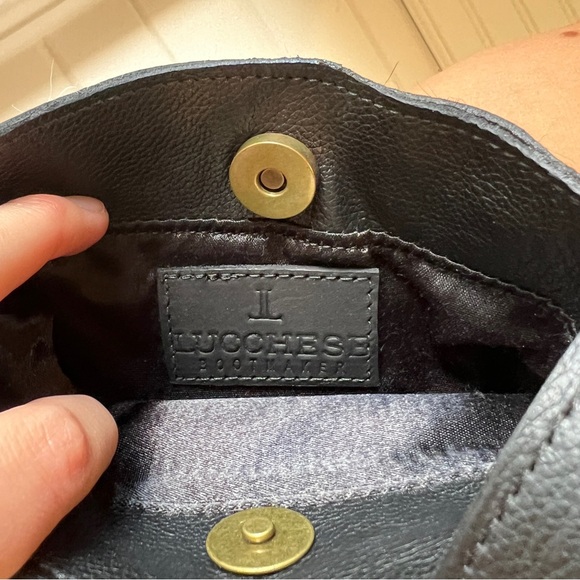 Lucchese Cow Print Bag with Fringe - Picture 7 of 9